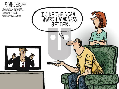 Jeff Stahler on Sunday March 12, 2017 Comic Strip