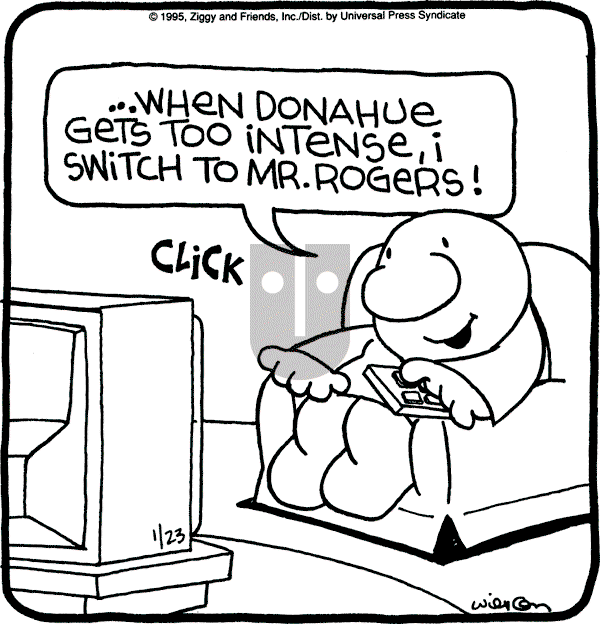 Ziggy - Monday January 23, 1995 Comic Strip