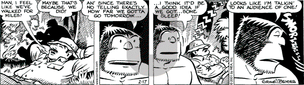 Alley Oop on Saturday February 17, 2001 Comic Strip