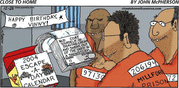 Close to Home on Sunday December 28, 2003 Comic Strip