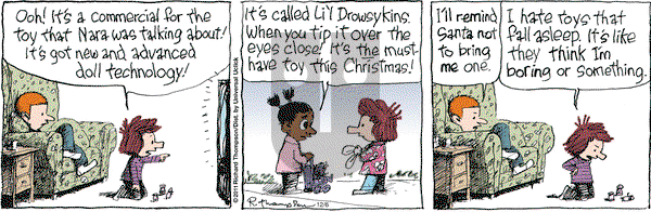 Cul de Sac - Tuesday December 6, 2011 Comic Strip