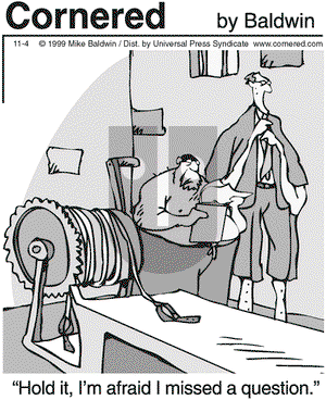 Cornered on Thursday November 4, 1999 Comic Strip