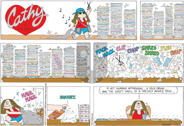 Cathy Classics - Sunday July 19, 2009 Comic Strip
