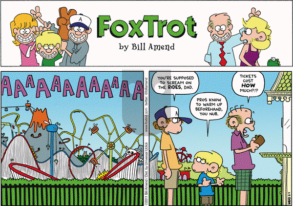 FoxTrot - Sunday August 7, 2011 Comic Strip