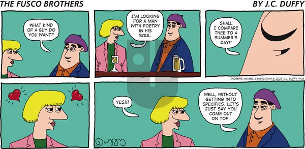 The Fusco Brothers - Sunday September 24, 2023 Comic Strip