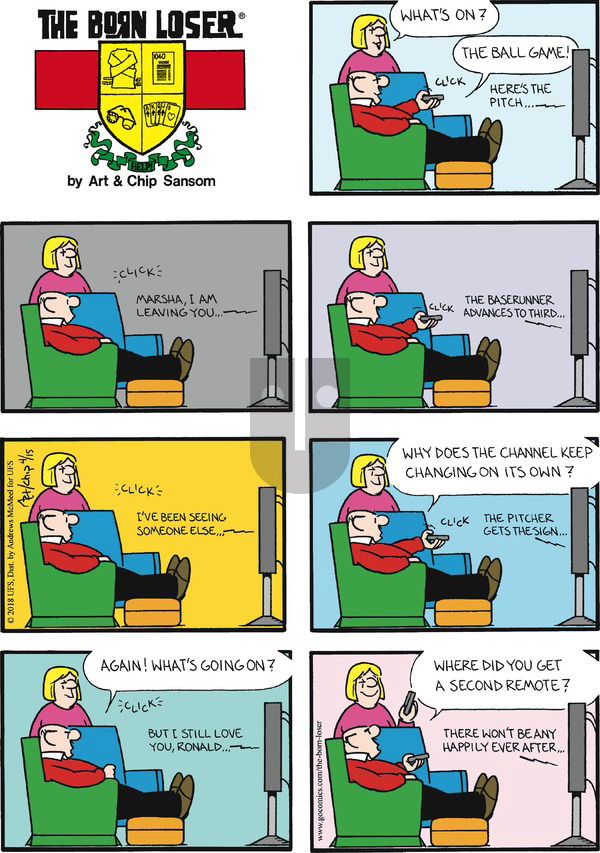 The Born Loser on Sunday April 15, 2018 Comic Strip