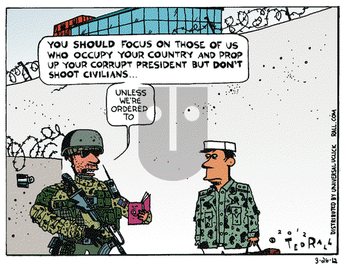 Ted Rall - Monday March 26, 2012 Comic Strip