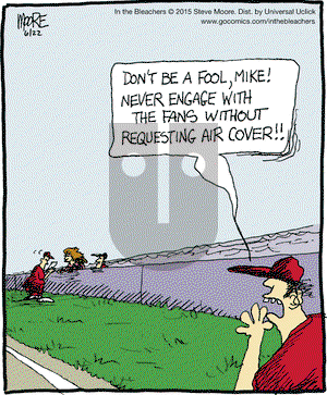 In the Bleachers on Monday June 22, 2015 Comic Strip