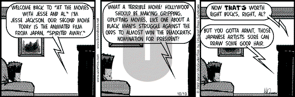 The Boondocks - Thursday October 10, 2002 Comic Strip