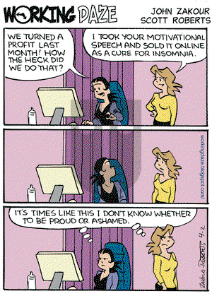 Working Daze on Thursday April 2, 2009 Comic Strip