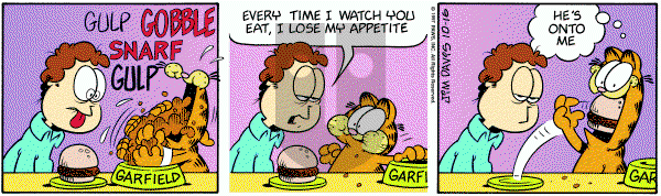 Garfield - Thursday October 16, 1997 Comic Strip