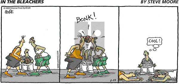 In the Bleachers on Sunday March 23, 2003 Comic Strip