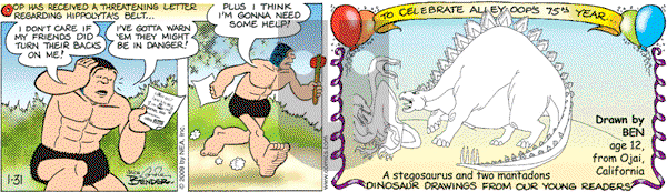 Alley Oop on Saturday January 31, 2009 Comic Strip