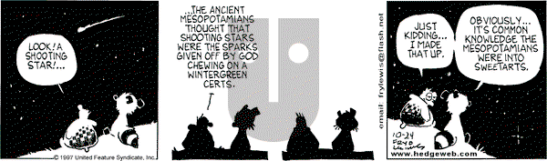 Over the Hedge on Sunday March 1, 1998 Comic Strip