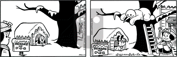 Nancy on Monday January 6, 2003 Comic Strip