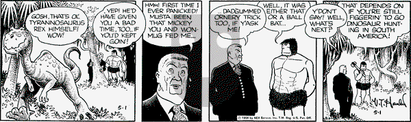 Alley Oop on Tuesday May 1, 1956 Comic Strip