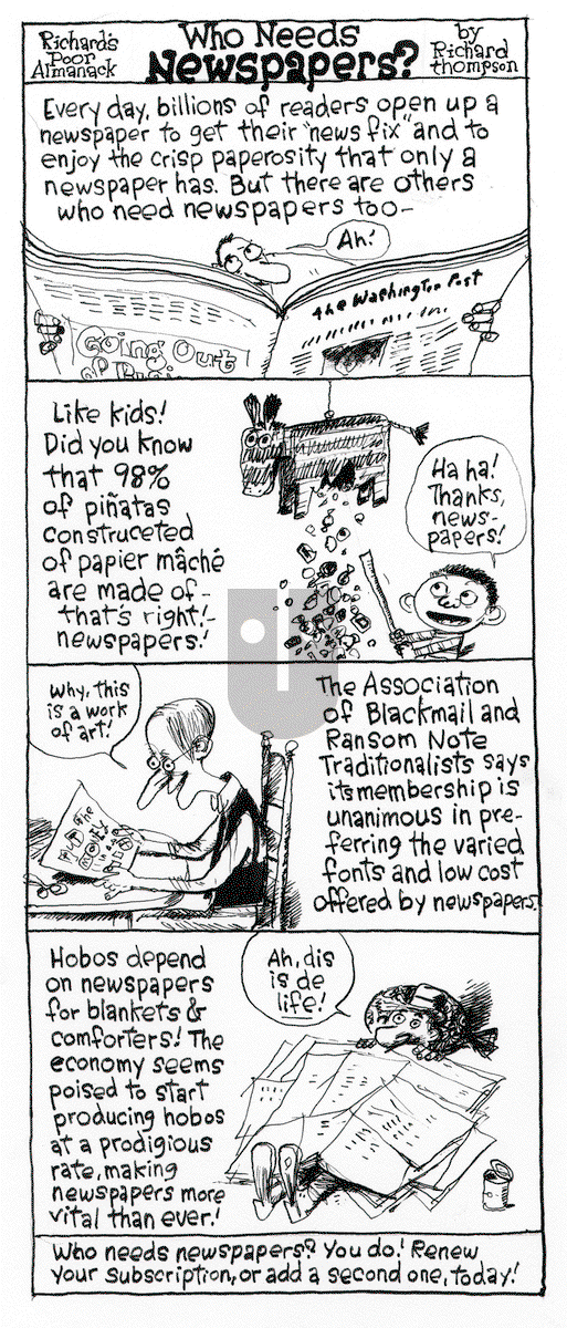Richard's Poor Almanac on Monday January 12, 2015 Comic Strip