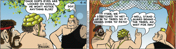Alley Oop on Friday April 4, 2014 Comic Strip