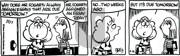 Luann on Monday September 16, 1985 Comic Strip