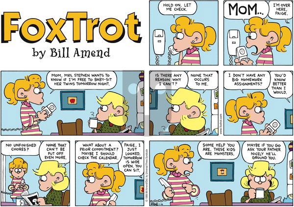 FoxTrot on Sunday January 10, 1999 Comic Strip