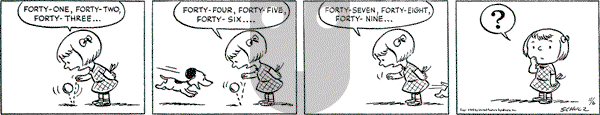 Peanuts - Monday November 6, 1950 Comic Strip