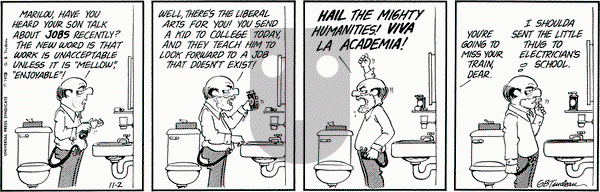 Doonesbury on Friday November 2, 1973 Comic Strip