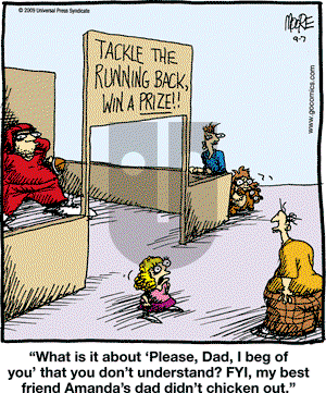 In the Bleachers - Monday September 7, 2009 Comic Strip