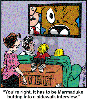 Marmaduke on Monday March 18, 2013 Comic Strip