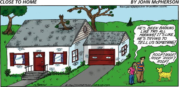 Close to Home on Sunday April 5, 2015 Comic Strip