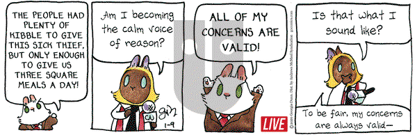 Breaking Cat News on Thursday January 9, 2020 Comic Strip