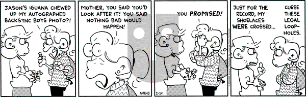 FoxTrot on Monday February 24, 2003 Comic Strip