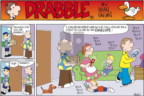 Drabble on Sunday August 1, 2010 Comic Strip