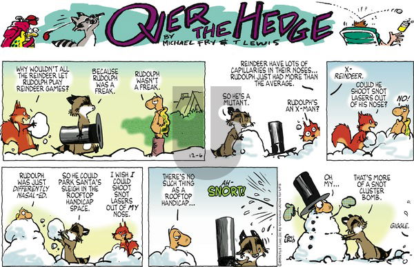Over the Hedge on Sunday December 6, 2015 Comic Strip