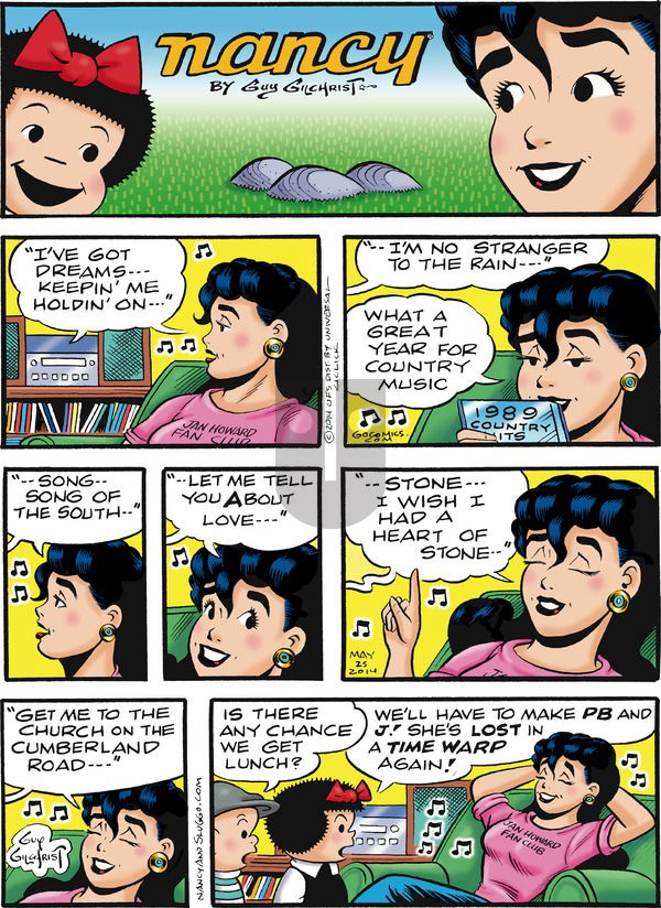 Nancy on Sunday May 25, 2014 Comic Strip