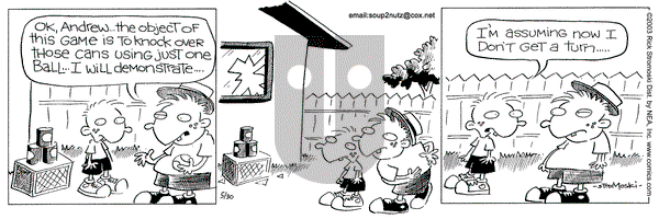 Soup to Nutz - Old on Friday May 30, 2003 Comic Strip