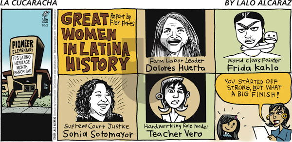 La Cucaracha - Sunday October 2, 2011 Comic Strip