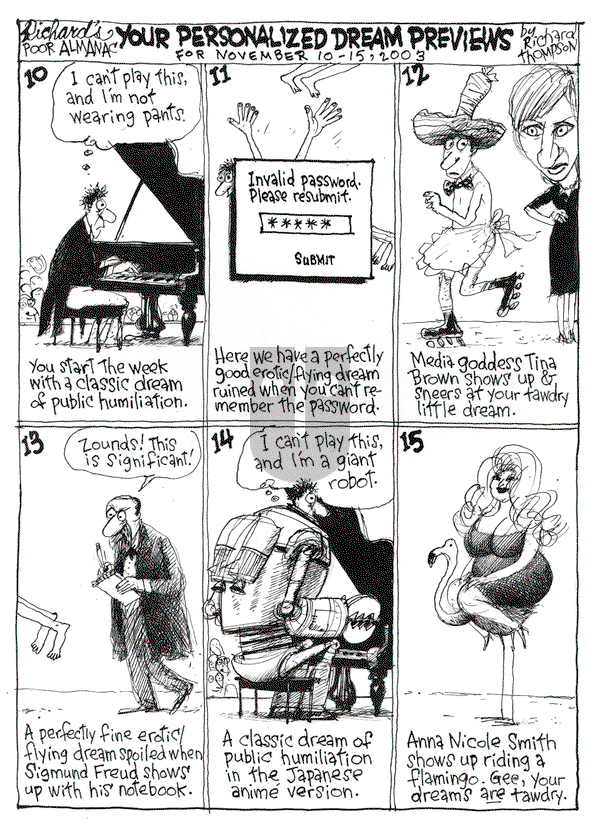 Richard's Poor Almanac on Tuesday November 10, 2015 Comic Strip