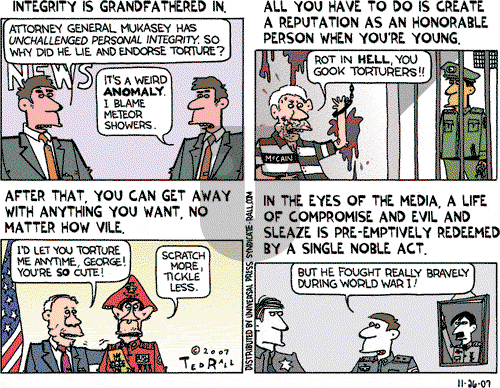 Ted Rall on Monday November 26, 2007 Comic Strip