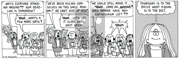 Cathy Classics on Thursday March 20, 1997 Comic Strip