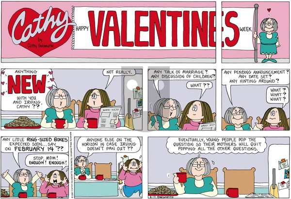 Cathy Classics on Sunday February 11, 2001 Comic Strip