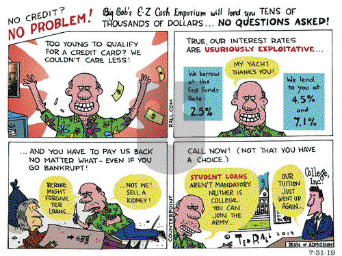 Ted Rall on Wednesday July 31, 2019 Comic Strip