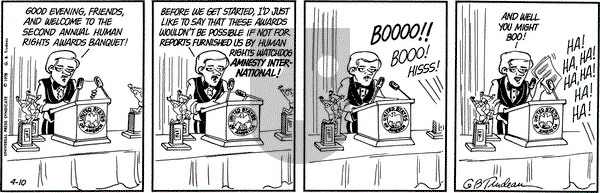 Doonesbury on Monday April 10, 1978 Comic Strip