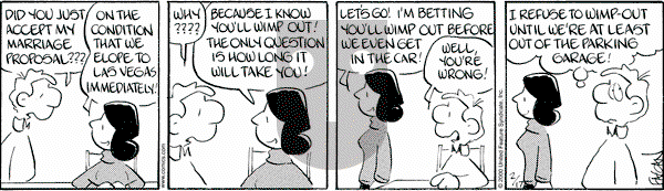 Drabble on Thursday February 17, 2000 Comic Strip