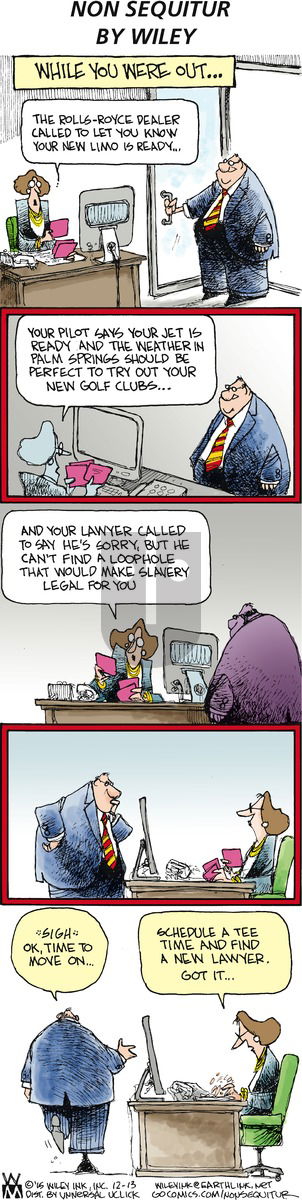 Non Sequitur on Sunday December 13, 2015 Comic Strip