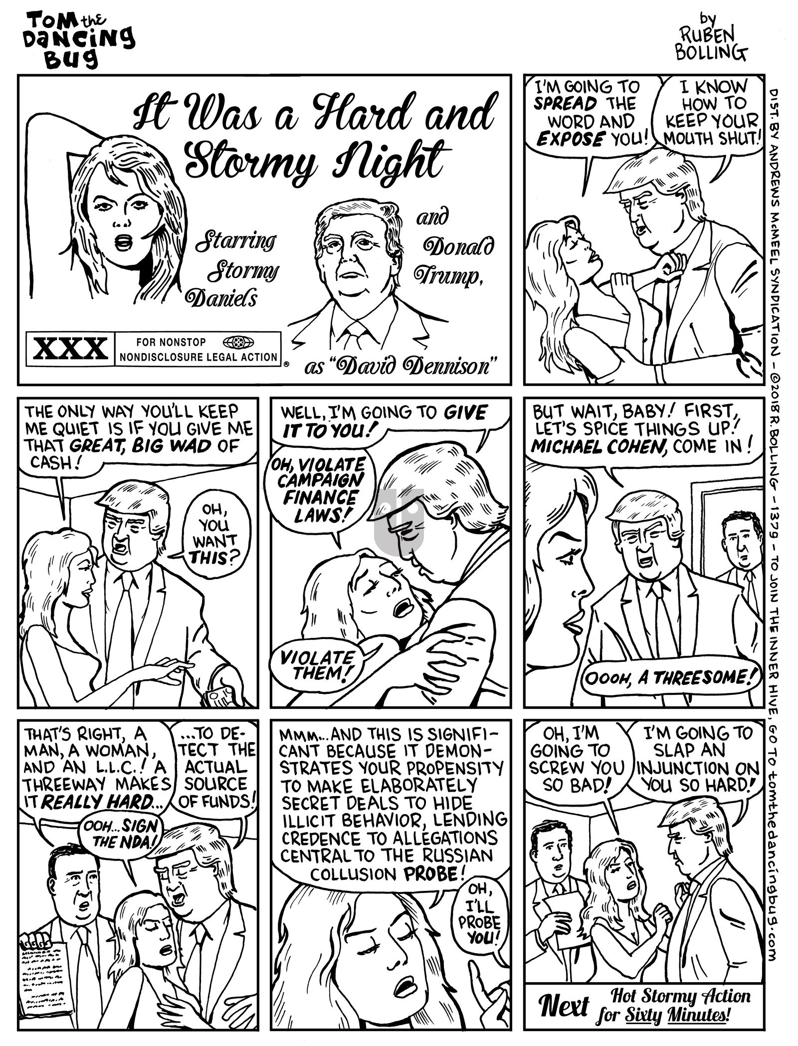 Tom the Dancing Bug - Monday March 12, 2018 Comic Strip