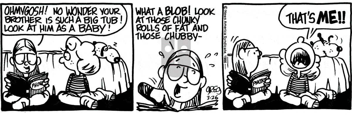 Luann - Wednesday March 26, 1986 Comic Strip
