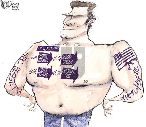 Matt Davies on Tuesday April 22, 2025 Comic Strip