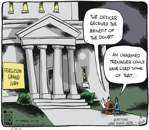 Tom Toles on Wednesday November 26, 2014 Comic Strip