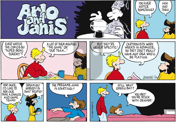 Arlo and Janis on Sunday January 25, 1998 Comic Strip