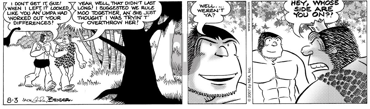Alley Oop - Friday August 3, 2007 Comic Strip
